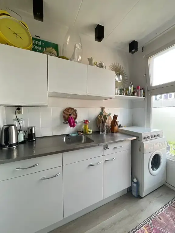 geblurde versie van de foto als achtergrond