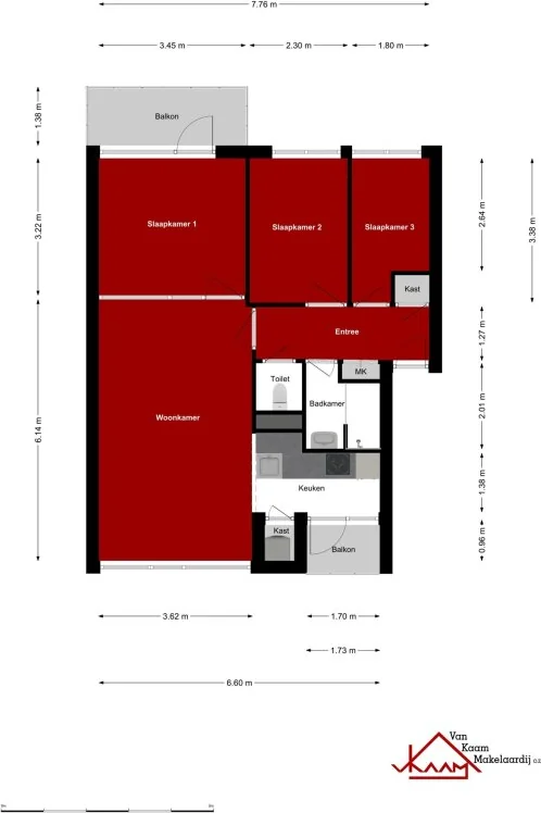 Foto van de Appartement gelegen aan de Antwerpsestraat in Bergen op Zoom