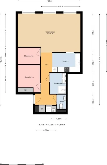 Foto van de Appartement gelegen aan de Haagdijk in Breda