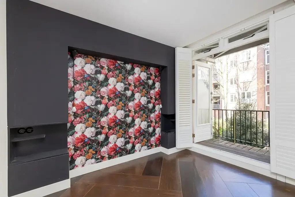 geblurde versie van de foto als achtergrond