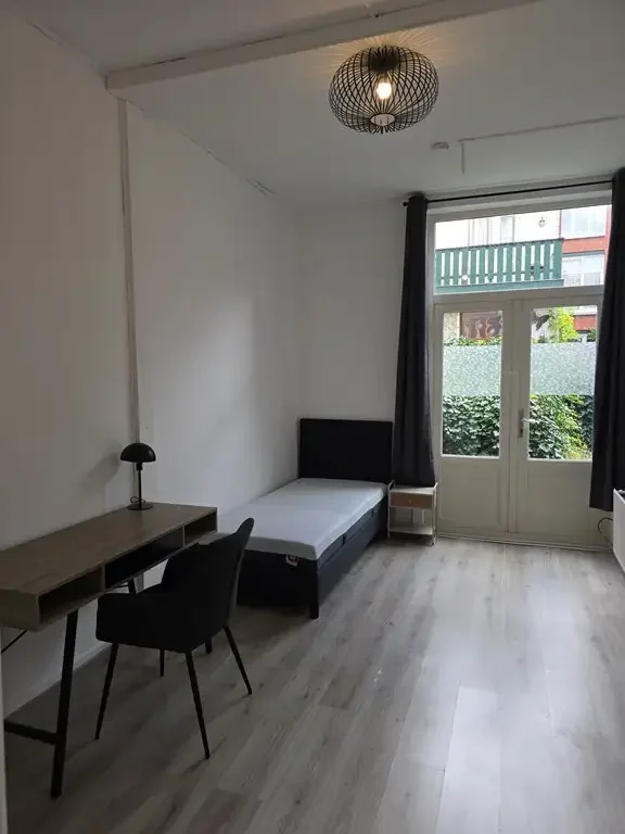 geblurde versie van de foto als achtergrond