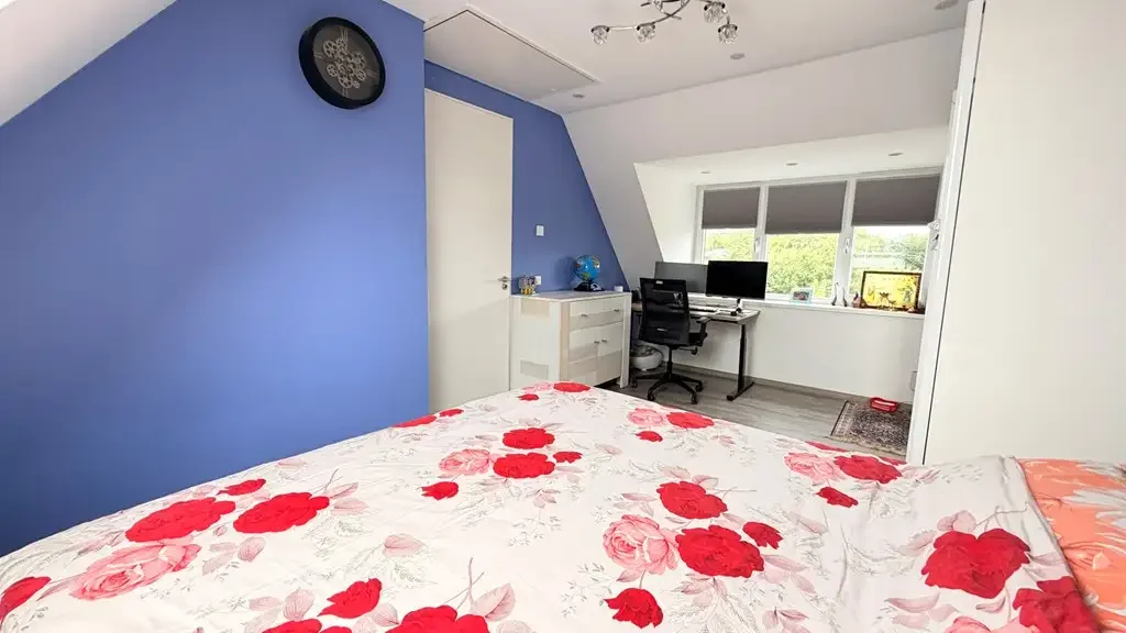 geblurde versie van de foto als achtergrond