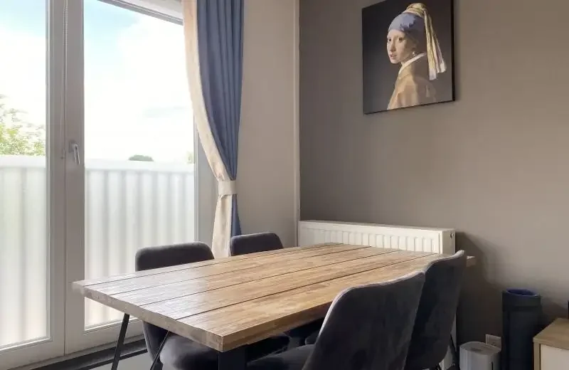 geblurde versie van de foto als achtergrond