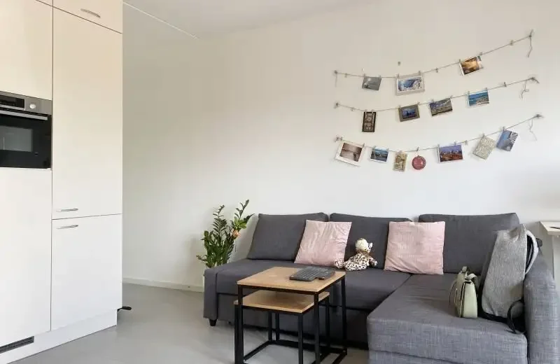 geblurde versie van de foto als achtergrond