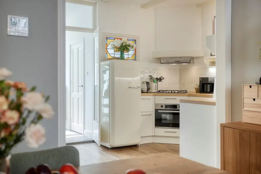geblurde versie van de foto als achtergrond