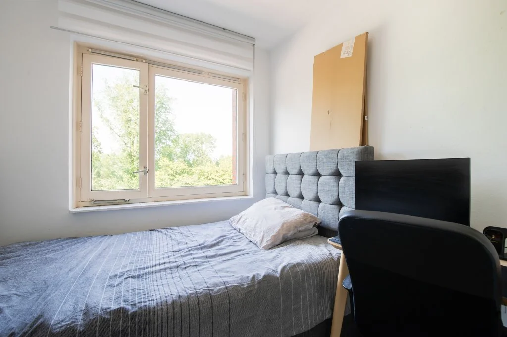 geblurde versie van de foto als achtergrond