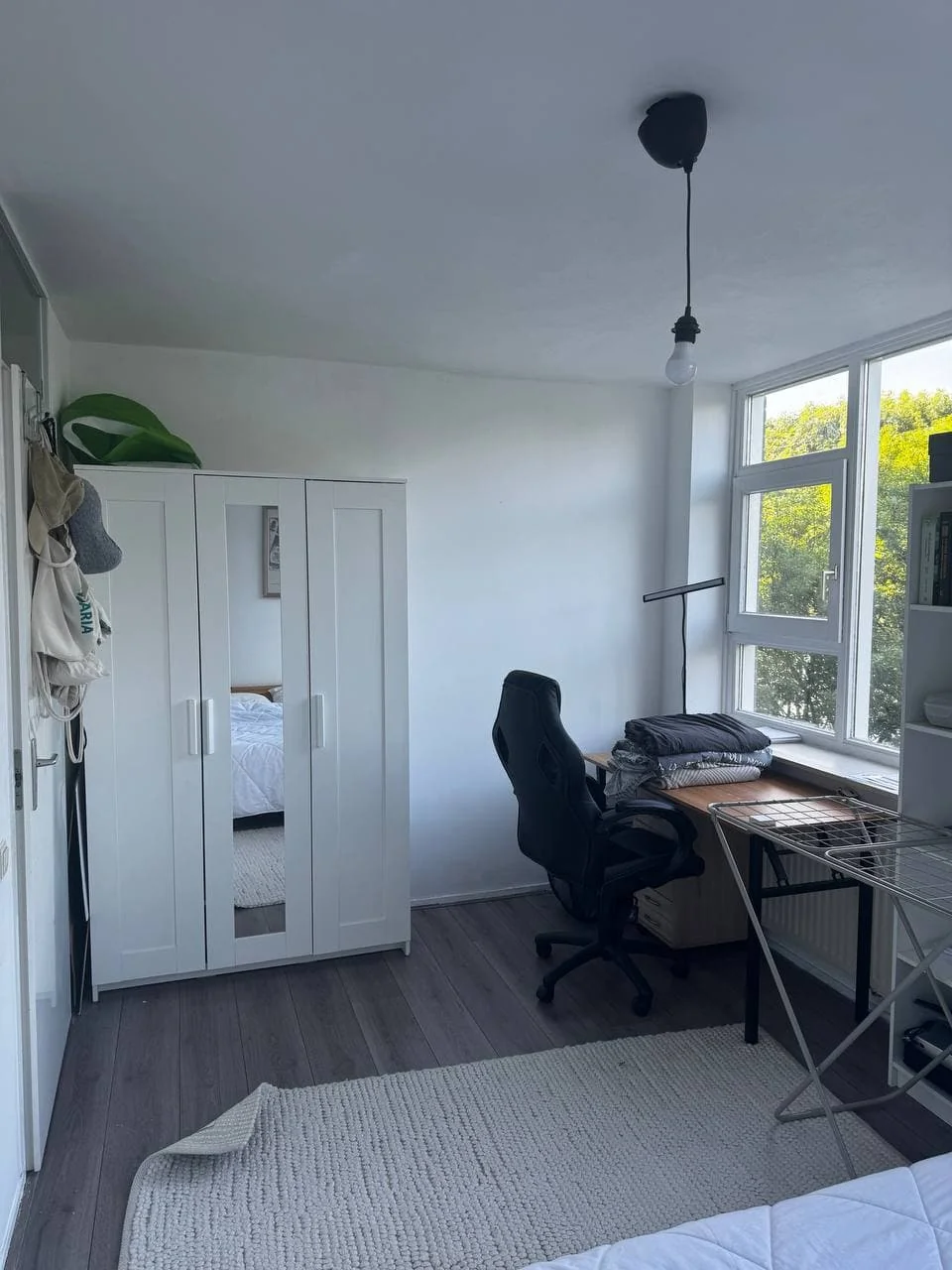 geblurde versie van de foto als achtergrond