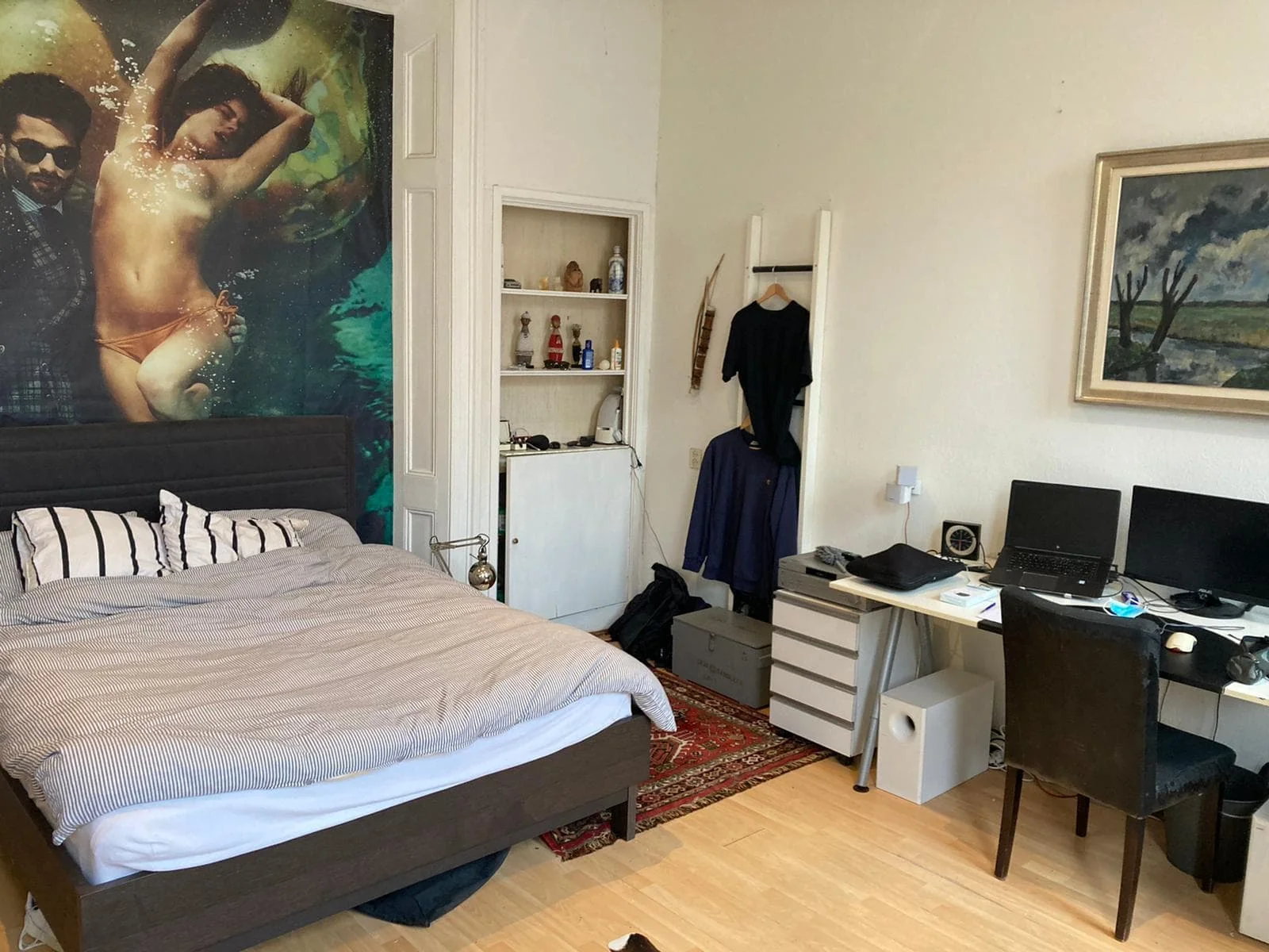 geblurde versie van de foto als achtergrond