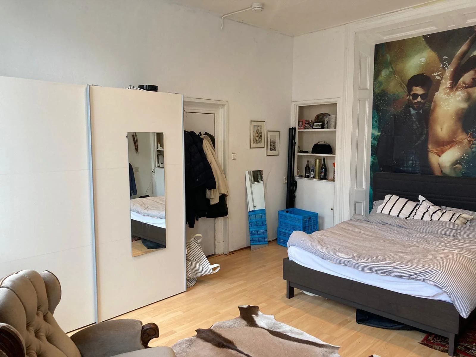 geblurde versie van de foto als achtergrond