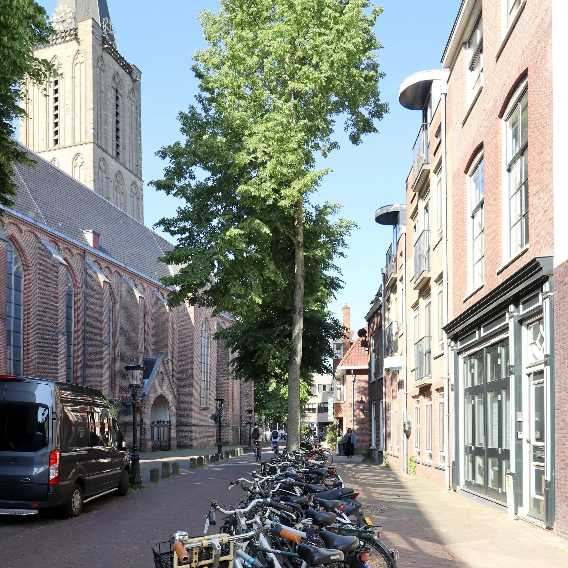 geblurde versie van de foto als achtergrond
