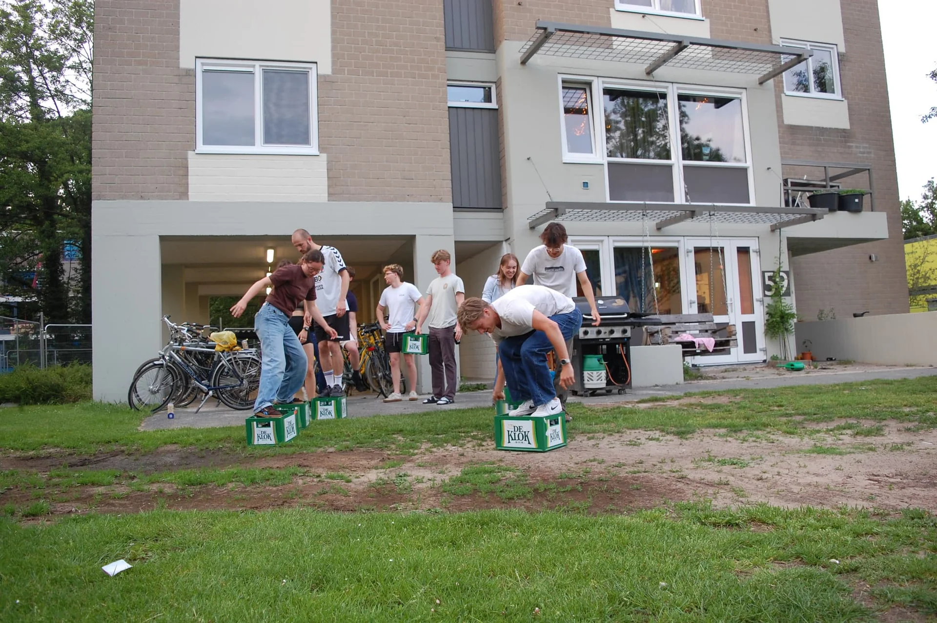 geblurde versie van de foto als achtergrond