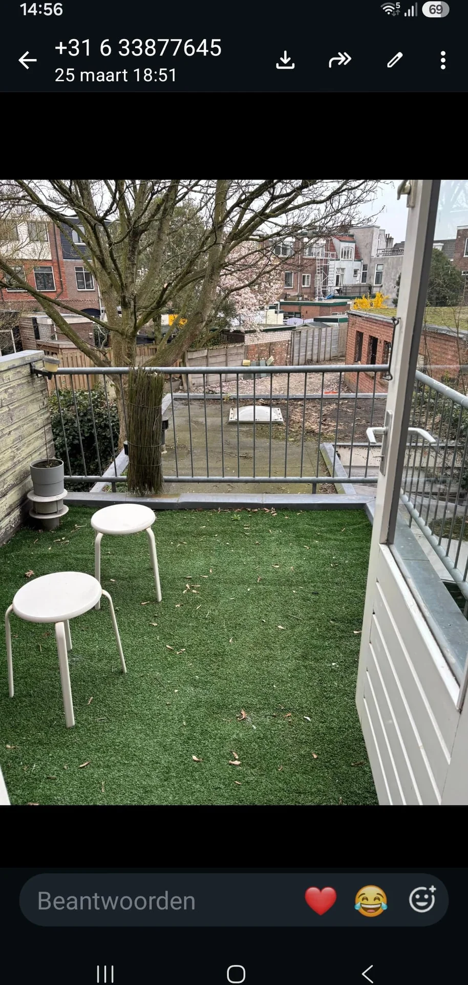 Foto van de Kamer gelegen aan de Celebesstraat in Utrecht