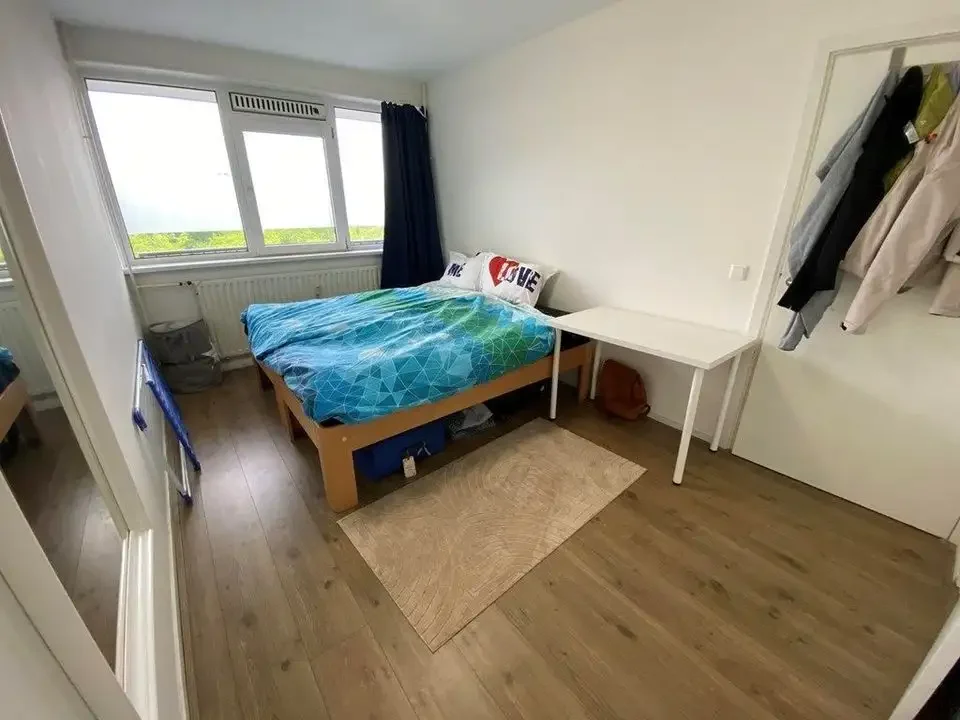 geblurde versie van de foto als achtergrond