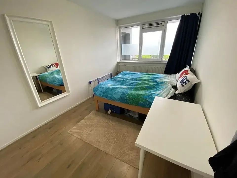geblurde versie van de foto als achtergrond