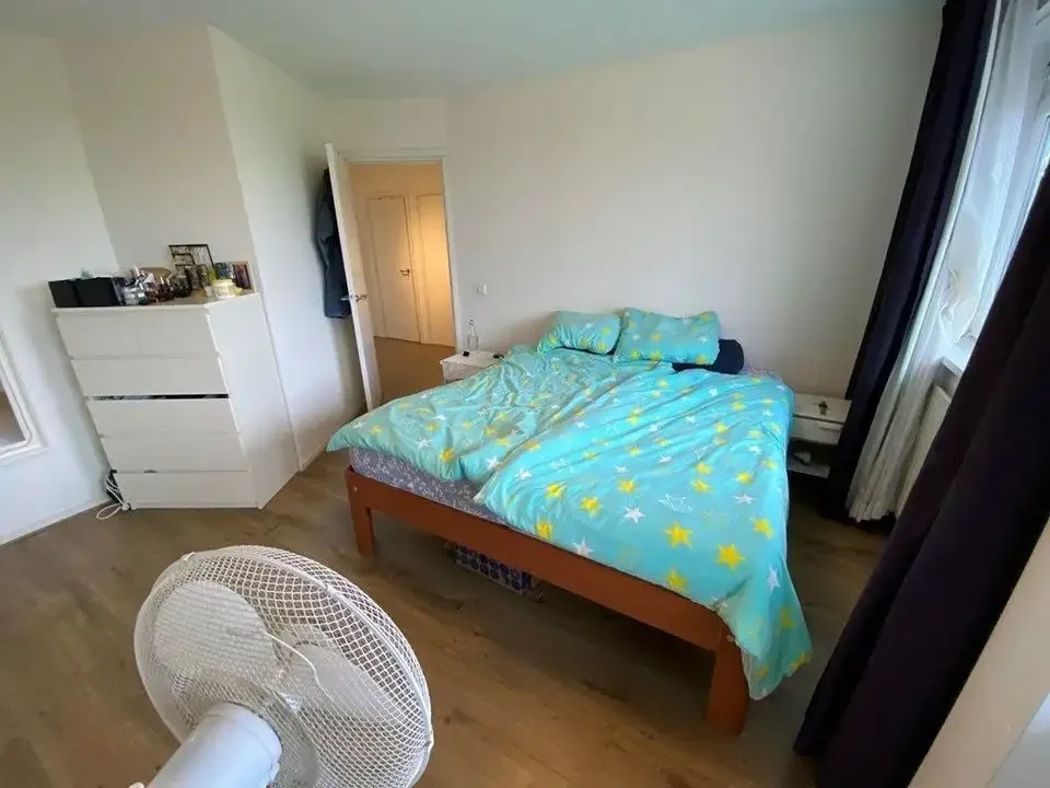 geblurde versie van de foto als achtergrond