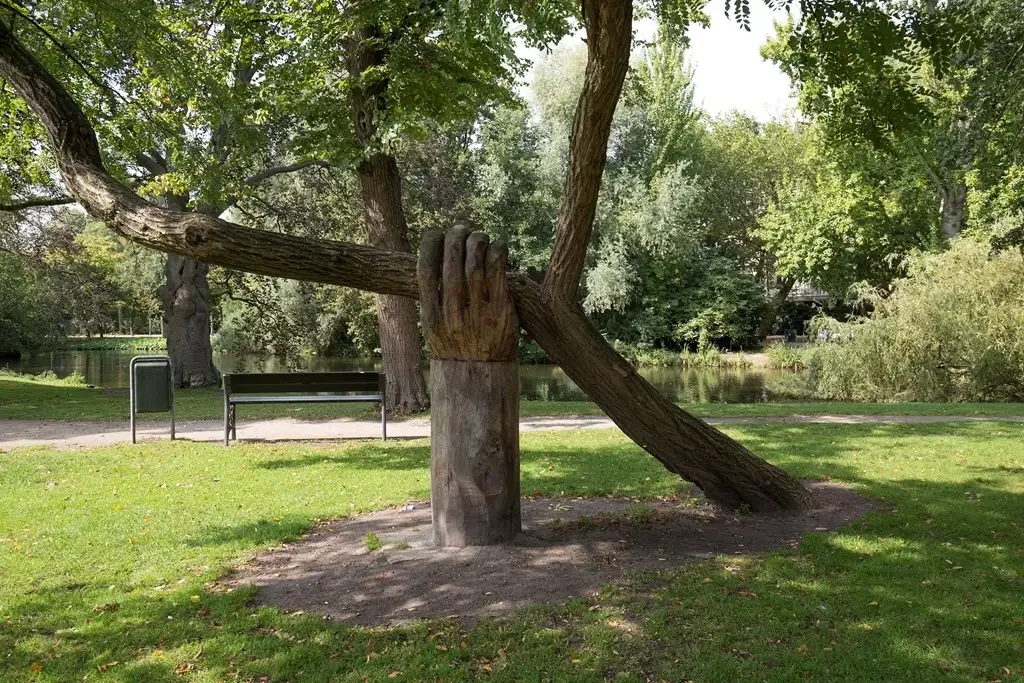 geblurde versie van de foto als achtergrond