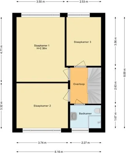 Foto van de Appartement gelegen aan de Prunuslaan in Oudorp