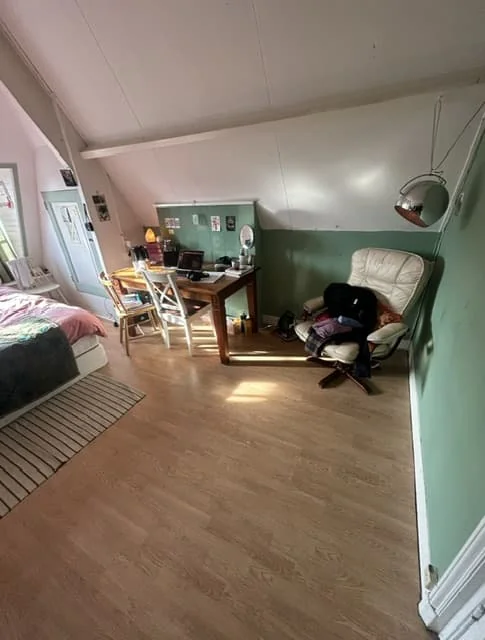geblurde versie van de foto als achtergrond