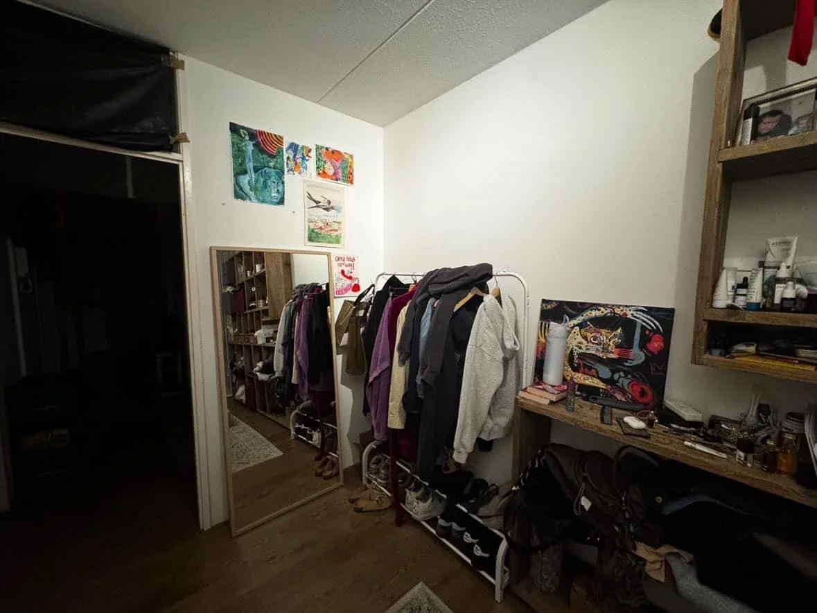 geblurde versie van de foto als achtergrond