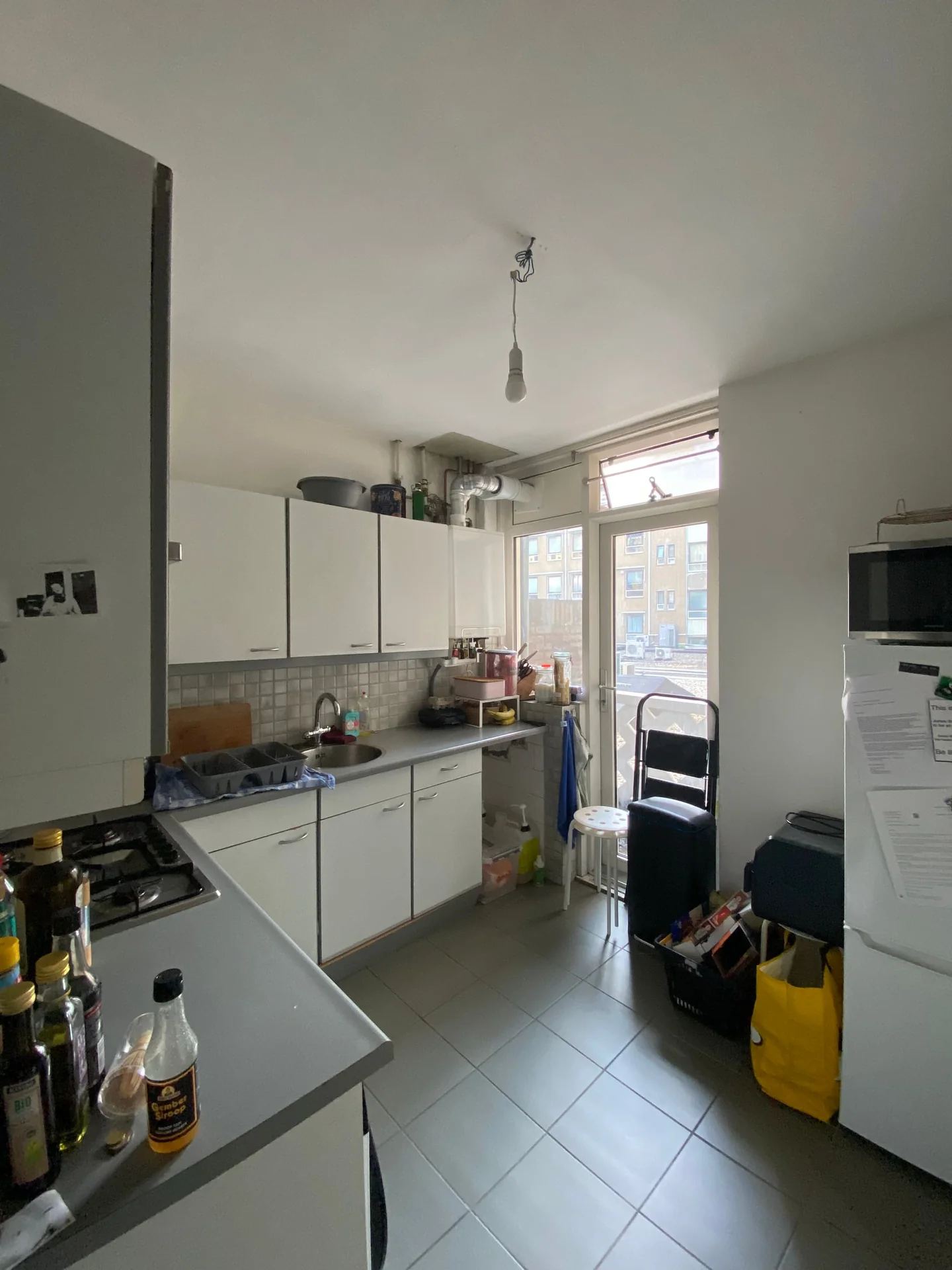 geblurde versie van de foto als achtergrond