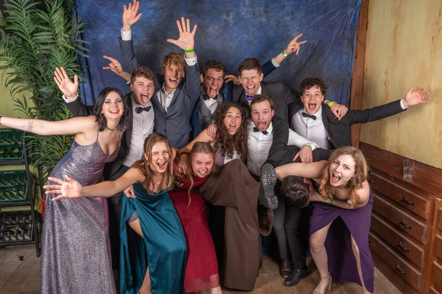 geblurde versie van de foto als achtergrond
