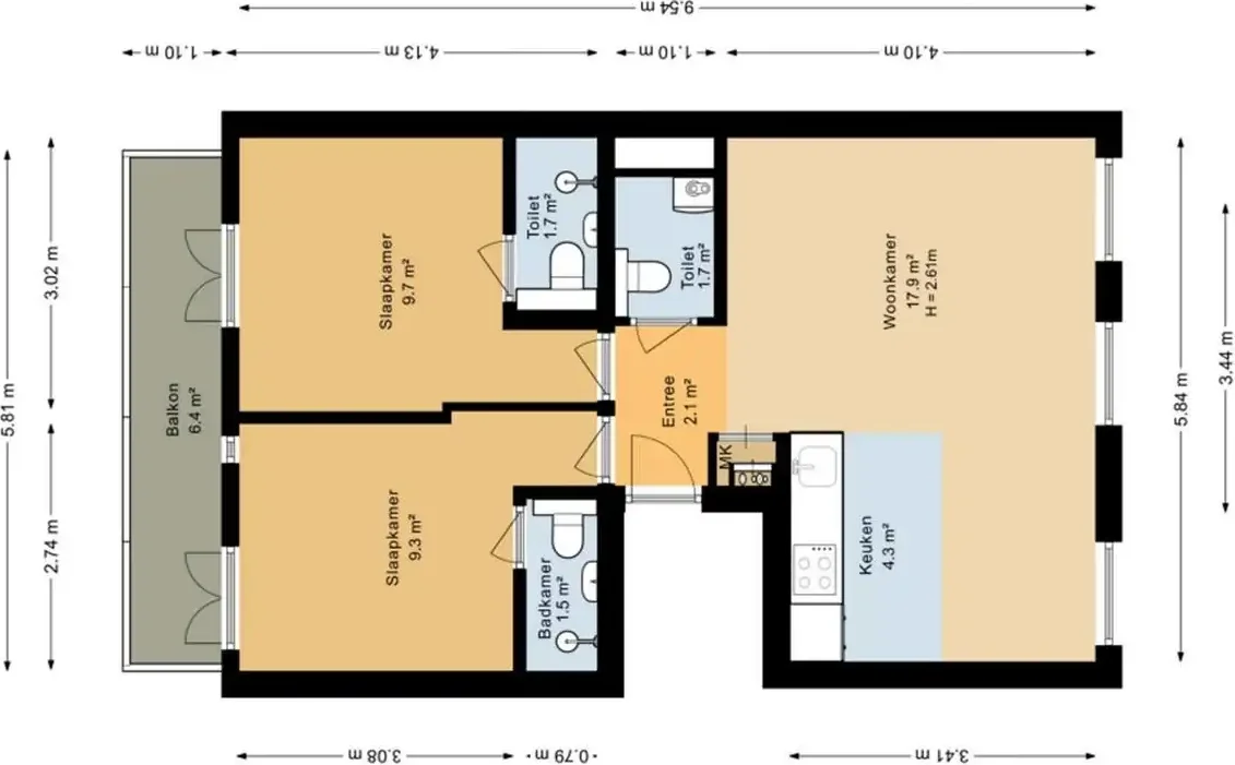 Foto van de Appartement gelegen aan de Orteliusstraat in Amsterdam