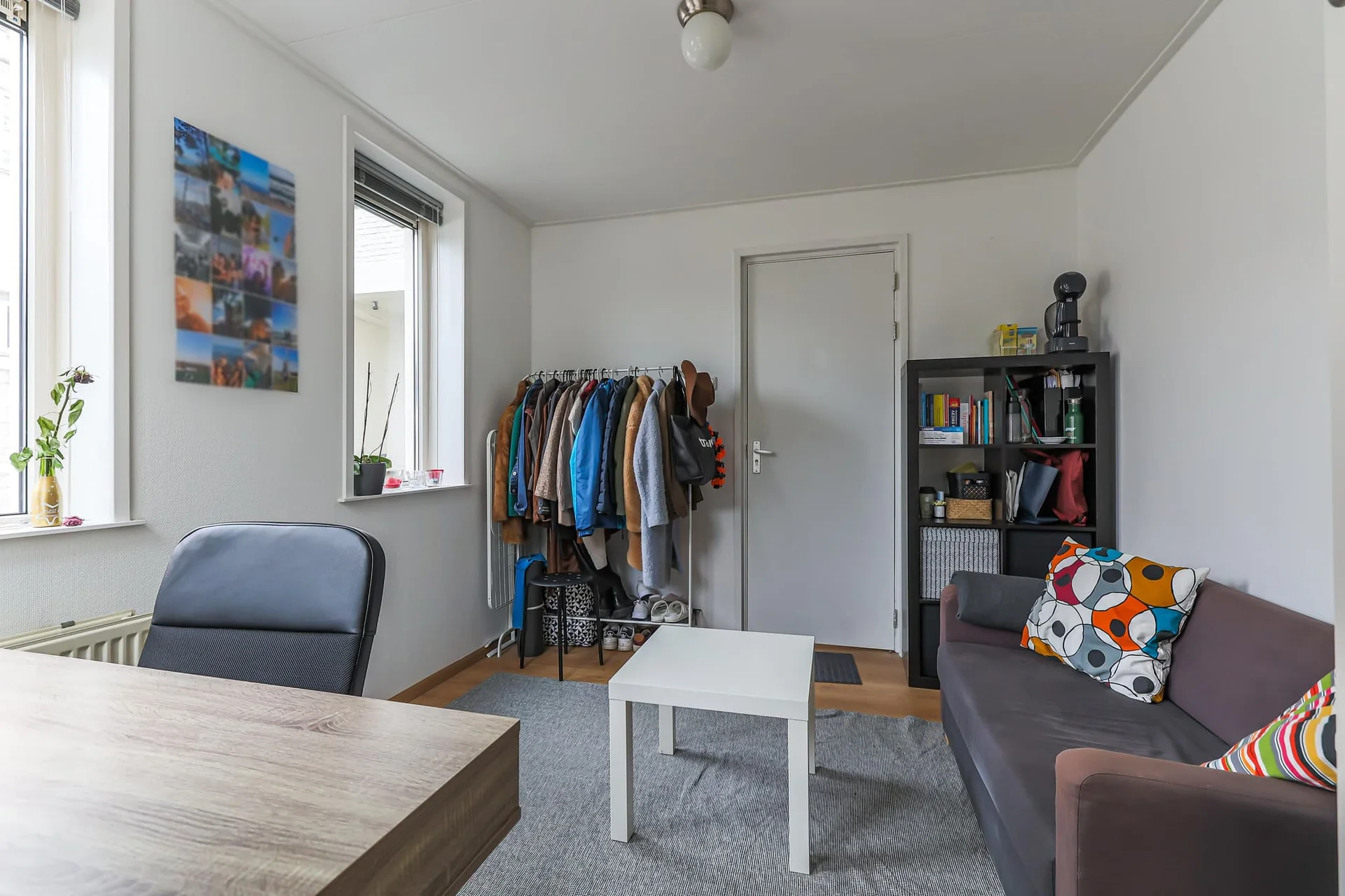 geblurde versie van de foto als achtergrond