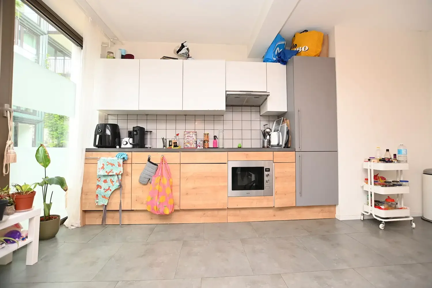 geblurde versie van de foto als achtergrond