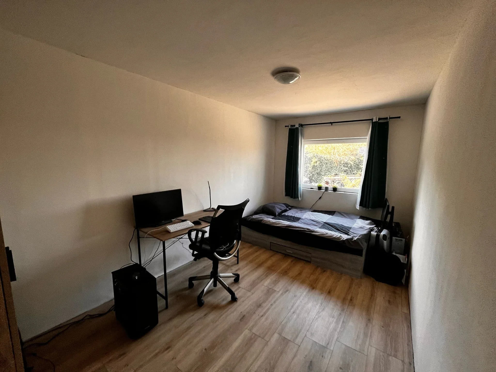 geblurde versie van de foto als achtergrond