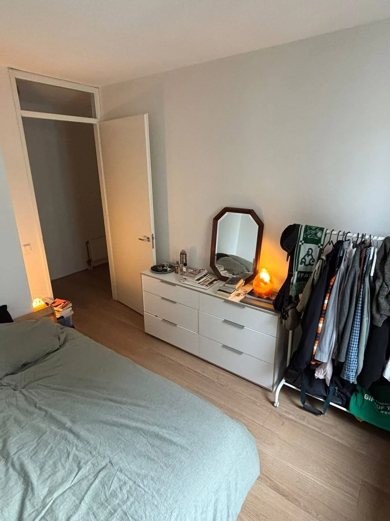 geblurde versie van de foto als achtergrond