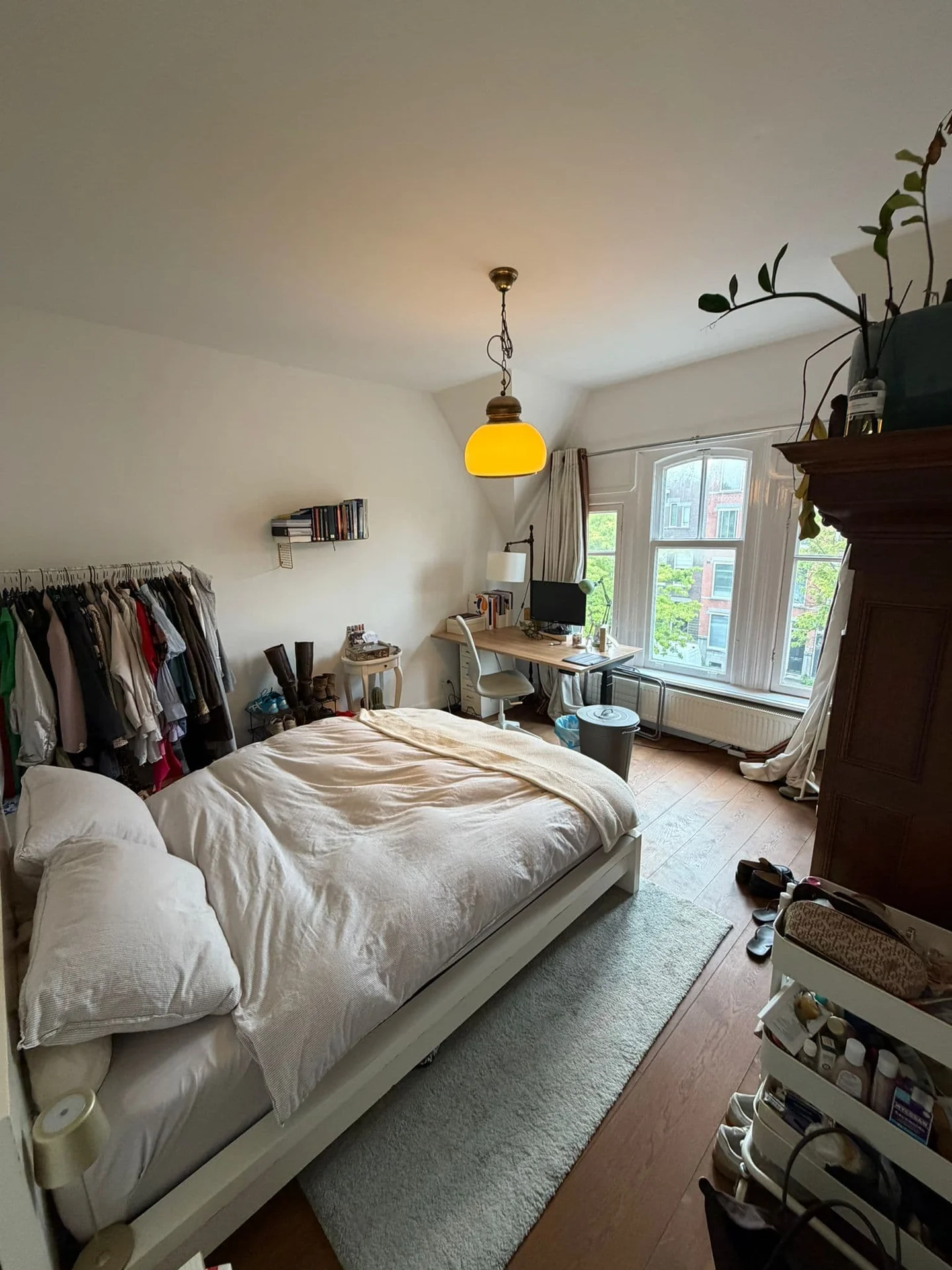 geblurde versie van de foto als achtergrond