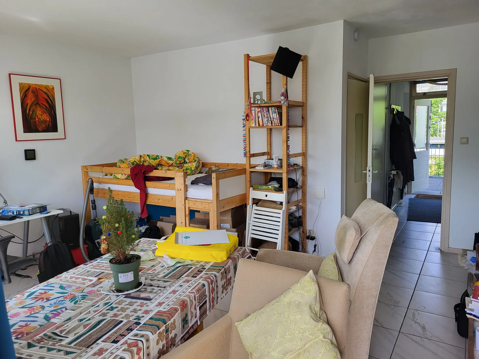 geblurde versie van de foto als achtergrond
