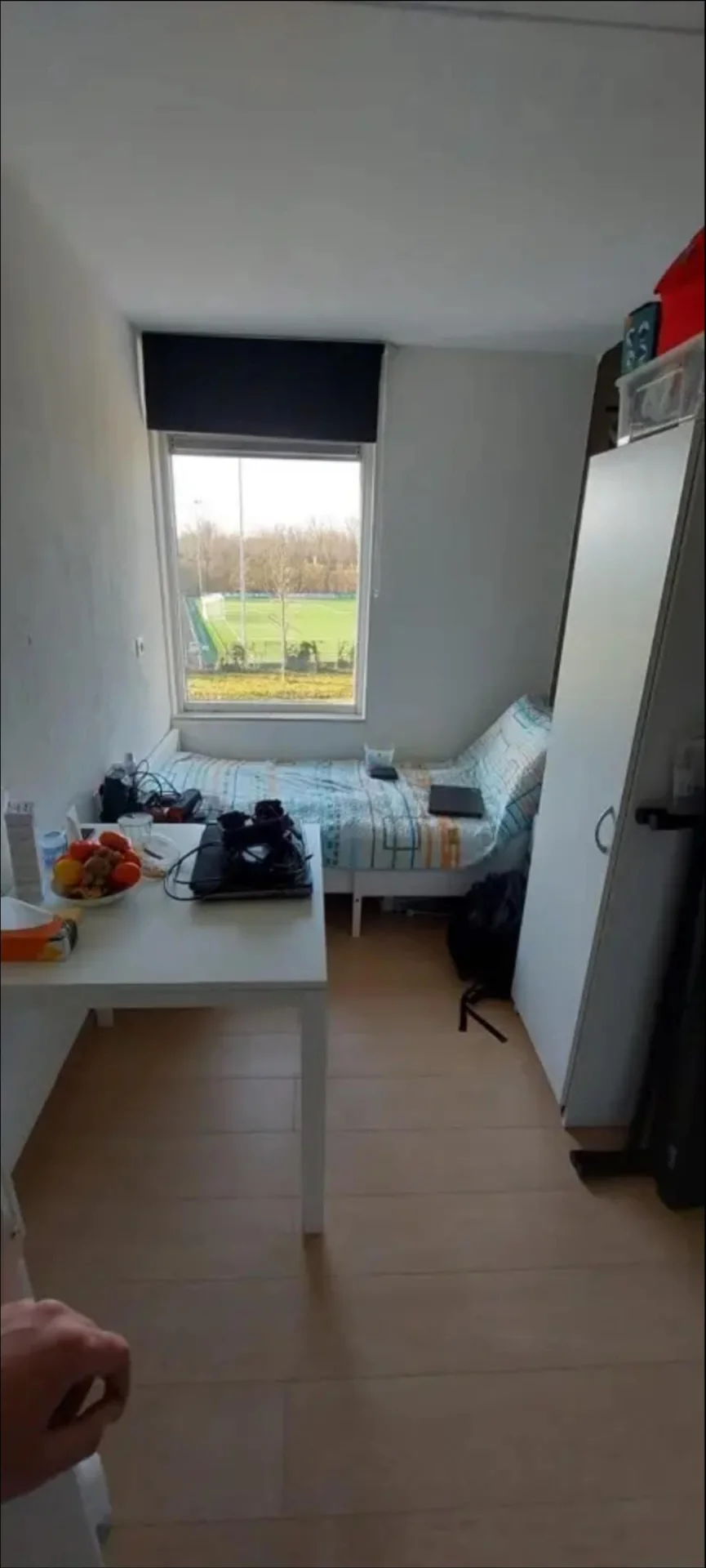 geblurde versie van de foto als achtergrond