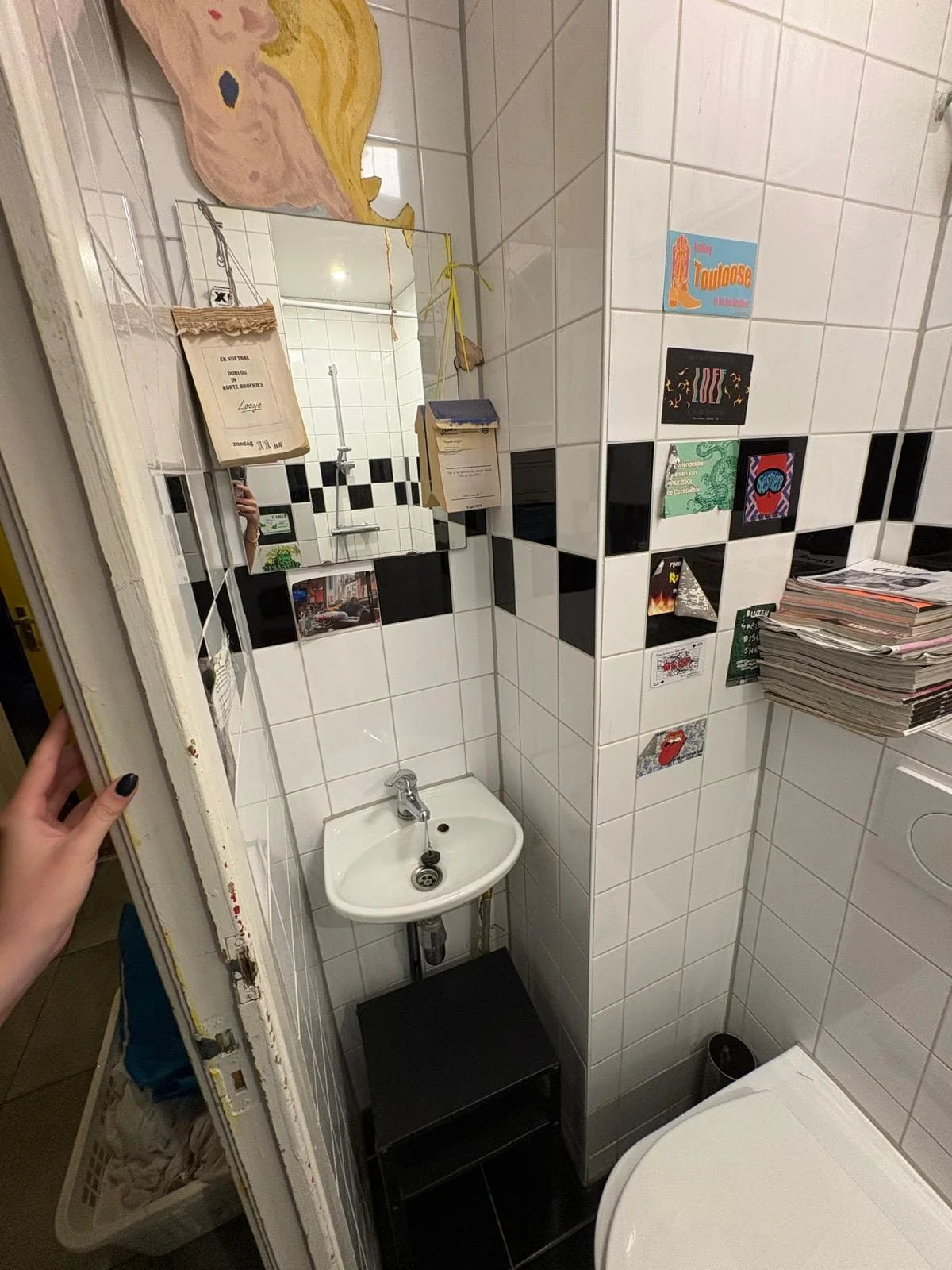 geblurde versie van de foto als achtergrond