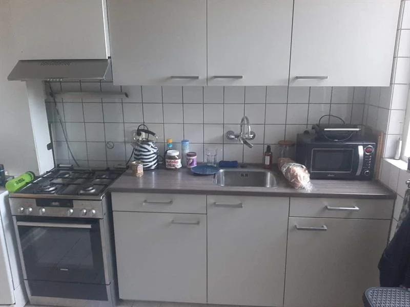 geblurde versie van de foto als achtergrond