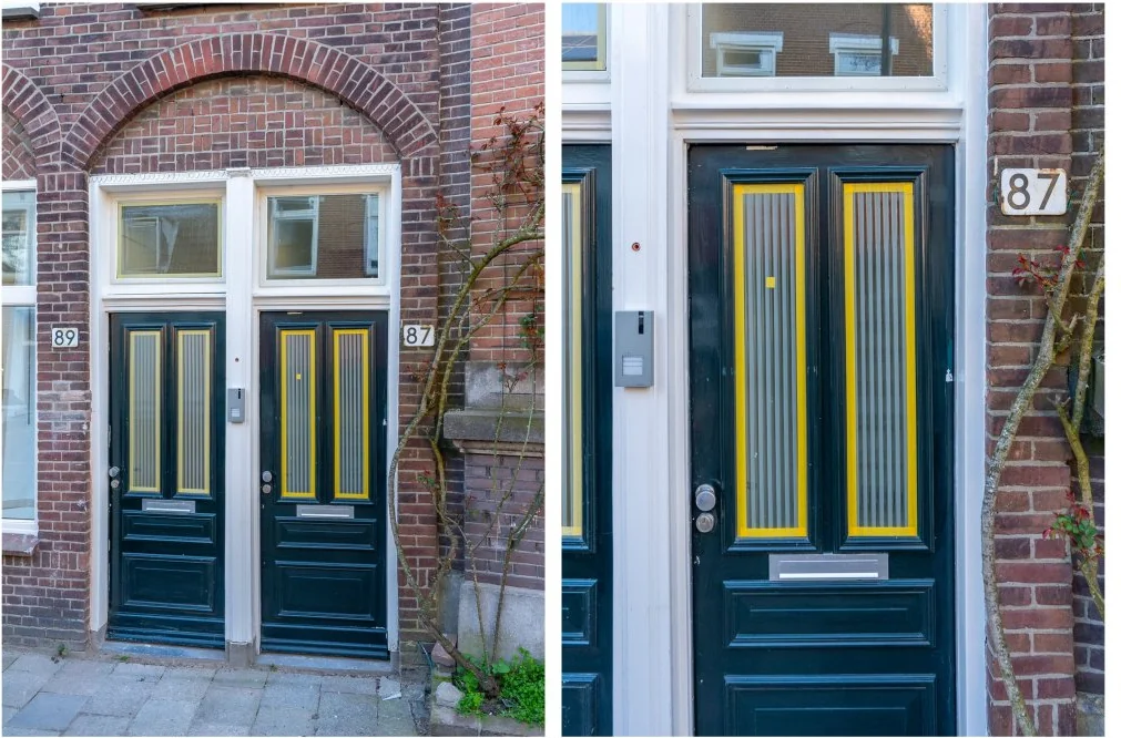 geblurde versie van de foto als achtergrond