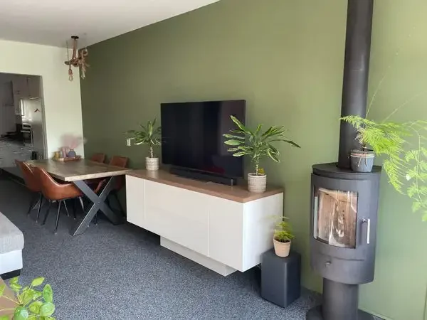 geblurde versie van de foto als achtergrond