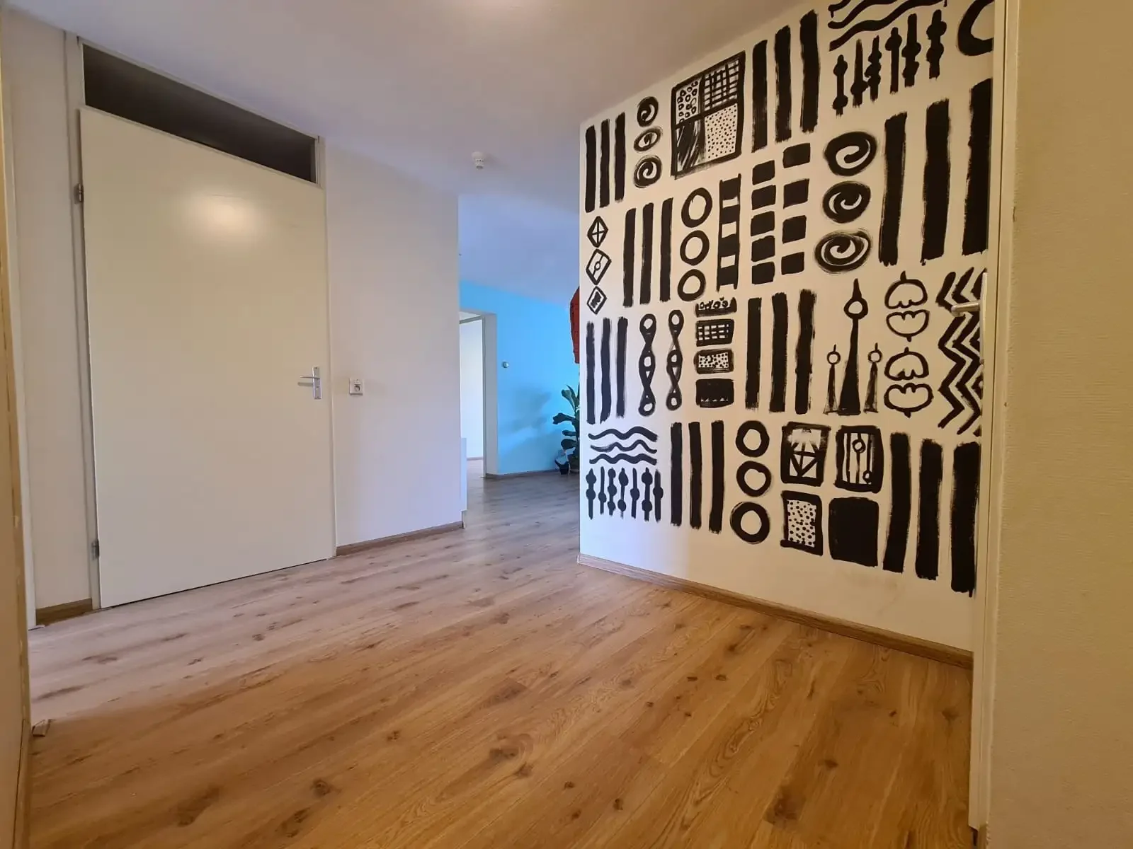 geblurde versie van de foto als achtergrond