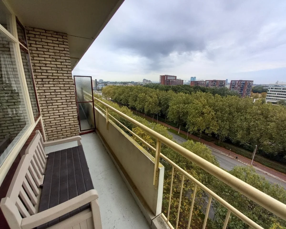 geblurde versie van de foto als achtergrond