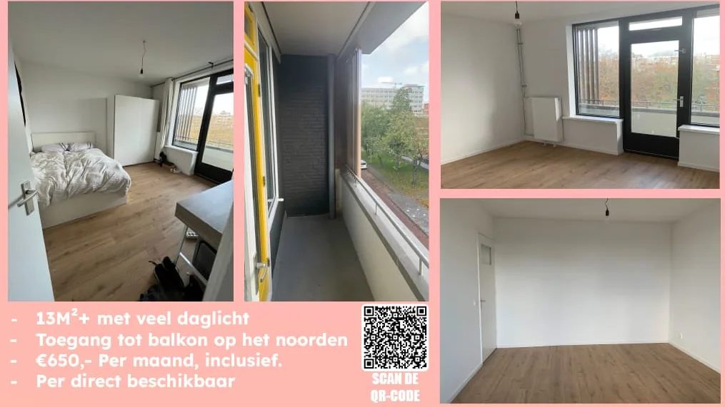 Foto van de Kamer gelegen aan de Wilhelmina Druckerstraat in Amsterdam