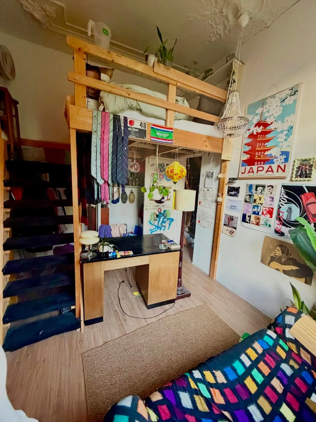 geblurde versie van de foto als achtergrond