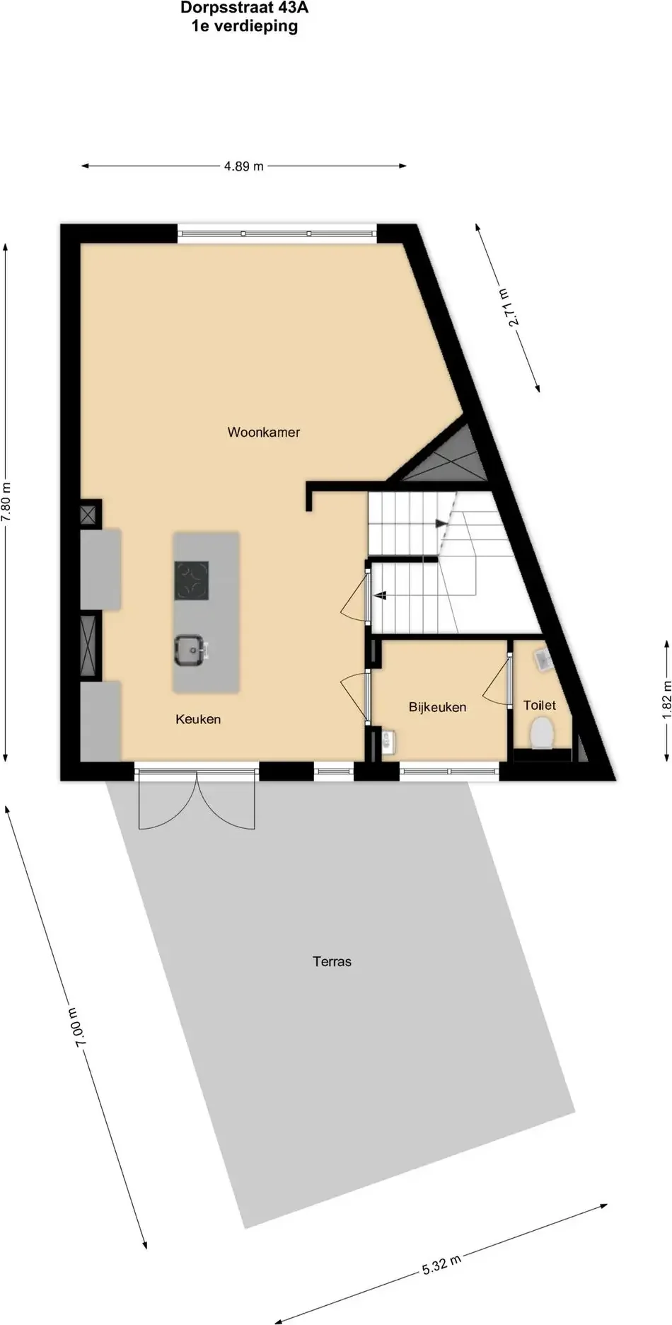 Foto van de Appartement gelegen aan de Dorpsstraat in Uithoorn