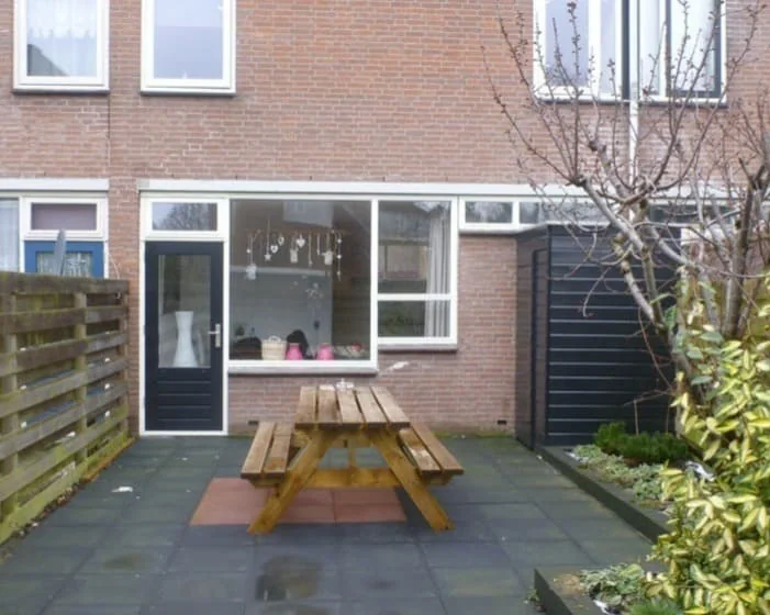 geblurde versie van de foto als achtergrond