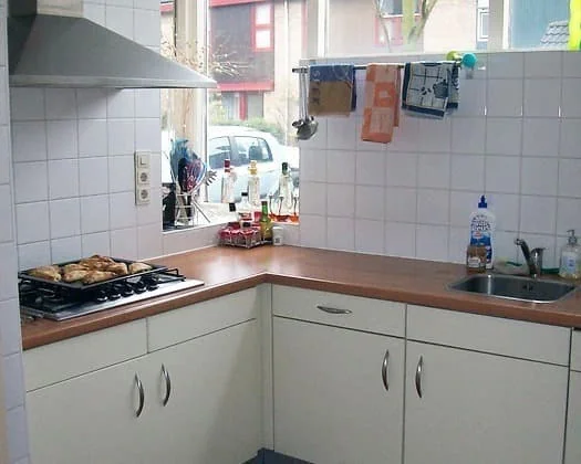 geblurde versie van de foto als achtergrond
