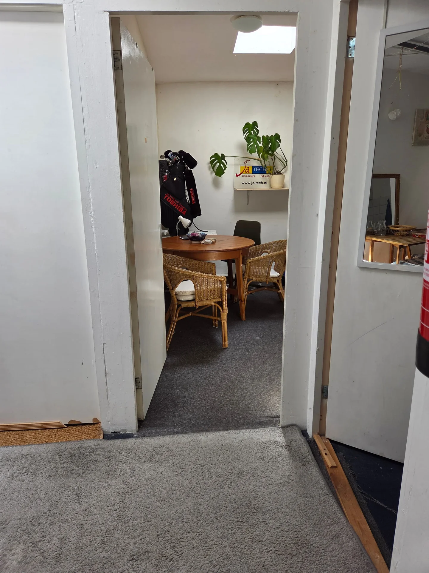 geblurde versie van de foto als achtergrond