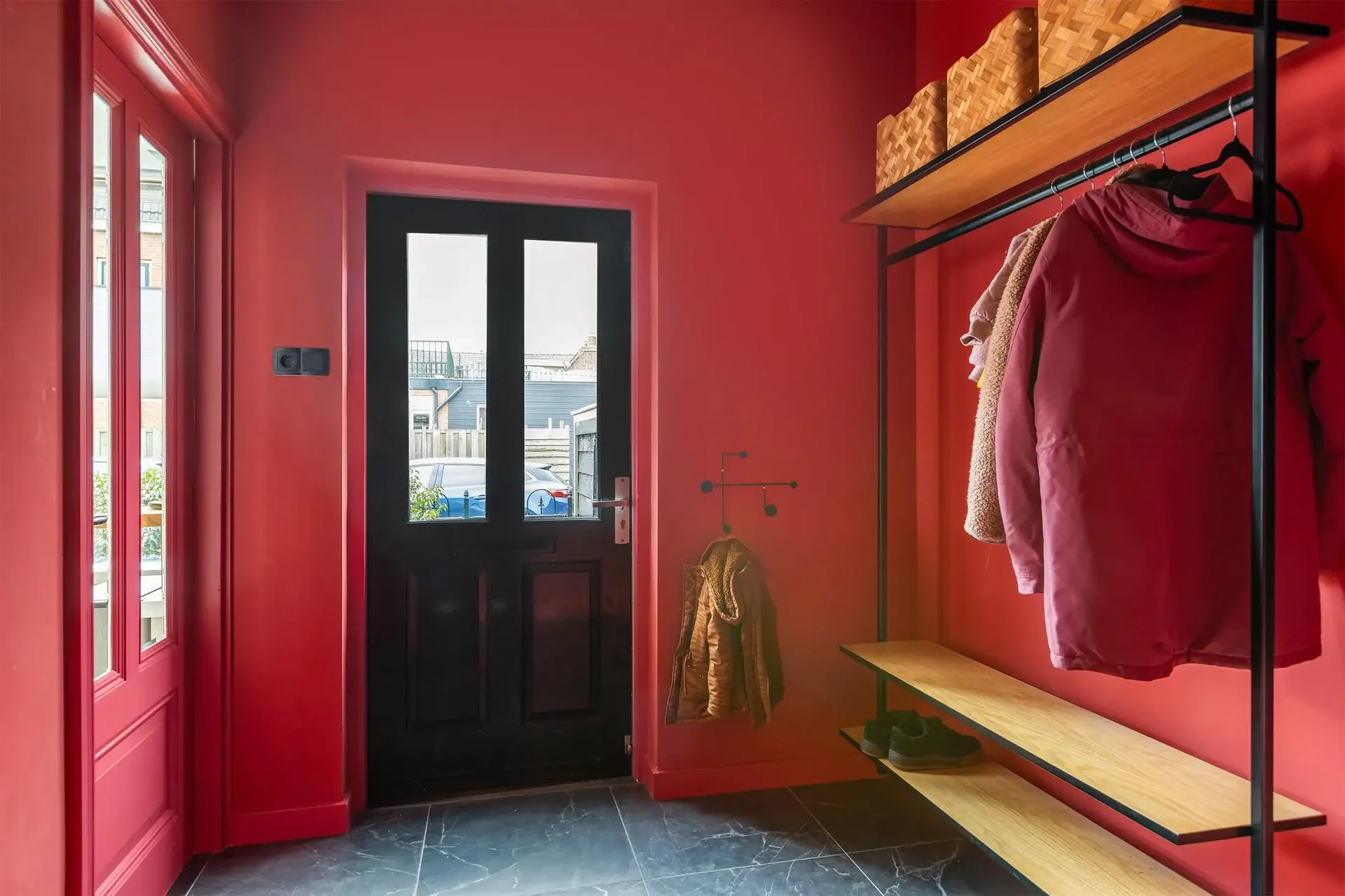 geblurde versie van de foto als achtergrond