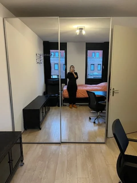 geblurde versie van de foto als achtergrond