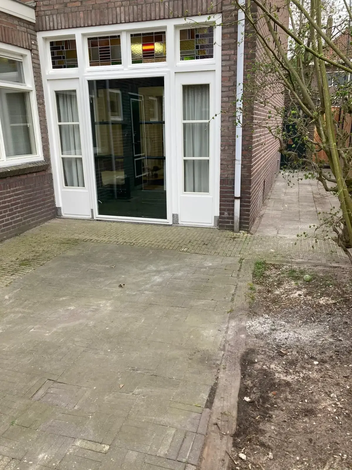 geblurde versie van de foto als achtergrond