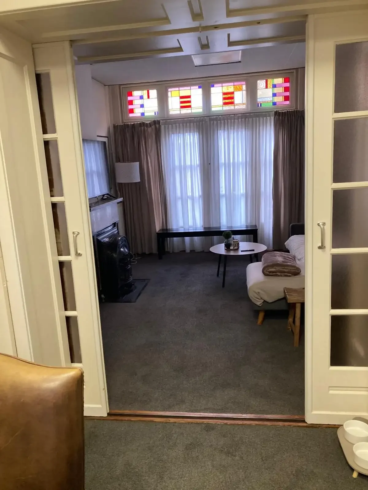 geblurde versie van de foto als achtergrond