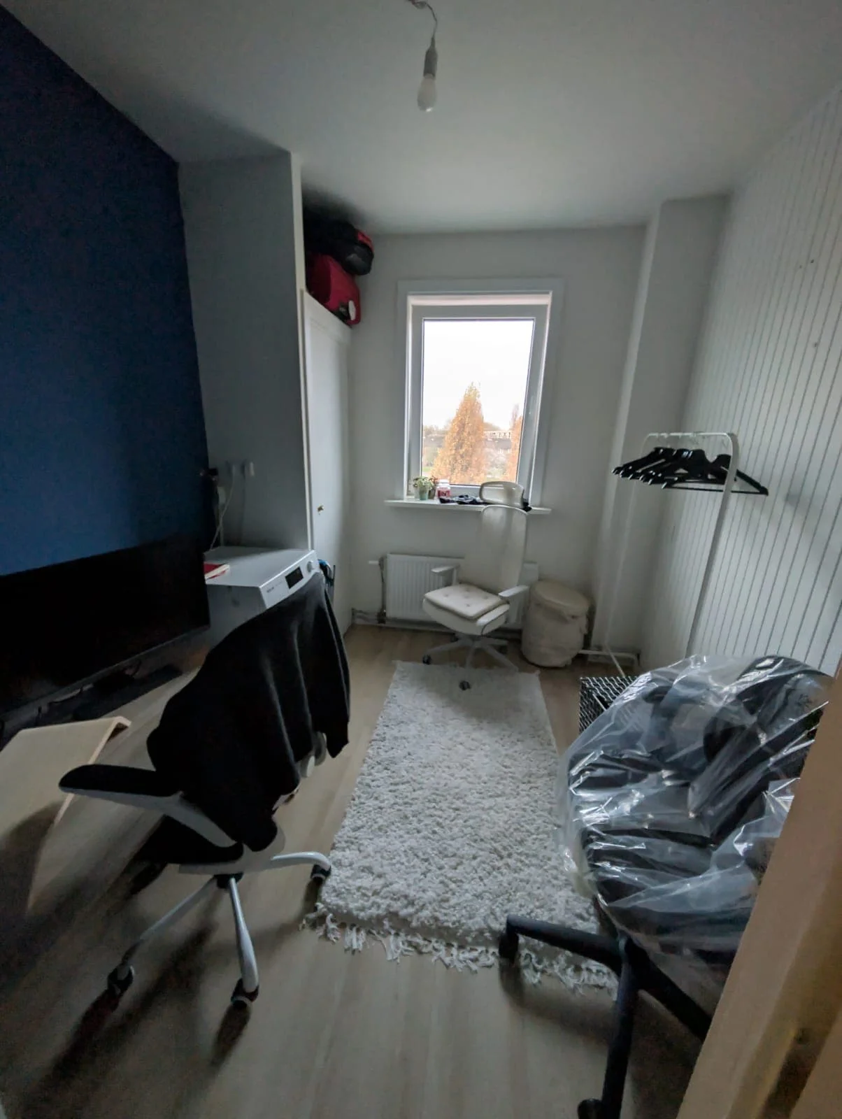geblurde versie van de foto als achtergrond